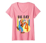 Disney Goofy Birthday Big Day 4 Years Old T-Shirt avec Col en V