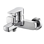 EM Mélangeurs Robinet série Mak pour salle de bains Lavabo Douche Bidet encastré Chrome Poli Monocommande Eau Chaude Froide (Mitigeur Baignoire)