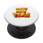 Happy New Year Party 2025 Famille Nouvel An 2025 PopSockets PopGrip Adhésif