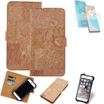 FOR Motorola Moto E22s SMARTPHONE CASE COVER WALLETCASE CORK