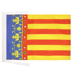 AZ FLAG Drapeau Communauté Valencienne 45x30cm - PAVILLON de Valence - Espagne 30 x 45 cm Haute qualité