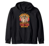 apparently we are trouble when we are together llama funny Zip Hoodie