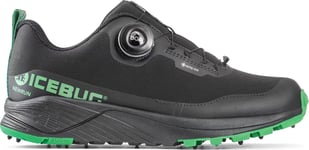 Icebug Women's Newrun Bugrip Gore-Tex Black/Grass, L09.0