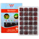 Bcuk Frozen Bloodworm Fish Food 100g Blister Packs Aquarium Tank