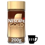 Nescafe Gold Blend Instant Coffee, Premium Instant Coffee, Rich Aroma & Smooth Taste Gold Blend Coffee, 200g (Pack of 1)