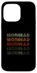 Coque pour iPhone 14 Pro Max Love Heart Ironhead Tee Grunge Vintage Style Ironhead Noir