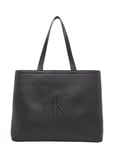 Sculpted Slim Tote34 Deboss Shopper Väska Black Calvin Klein