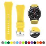 20mm 22mm rem för Samsung galaxy watch4 44mm/40mm 5 pro active 2 Gear s3 Silikon Correa armband Huawei Watch gt2/3/2e band yellow 2 20mm