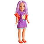 Nancy, Un Jour de Couleur, poupée 42 cm, Cheveux Violet et Tenue colorée, Jouet pour Enfants dès 3 Ans, GIOCHI PREZIOSI, NAC041