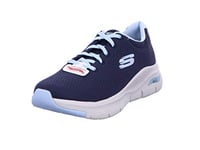 Skechers Femme Arch Fit Big Appeal Sneaker, Bleu Marine, 35.5 EU