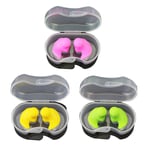 Bouchons d'oreilles de natation, silicone, protection auditive, pour douche, piscine