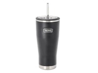 Thermos Thermo mug with straw 0.7 liter Black