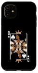 Coque pour iPhone 11 Black History Month - Carte de la Reine Spade Africaine Noire - Fille Afro