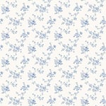 Galerie G67892 Miniatures 2 Rose Trail Design Wallpaper, Blue/White, 10m x 53cm