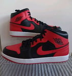 NIKE AIR JORDAN 1 MID ,,Banned Bred'' SIZE UK 16 EUR 51.5 (554724 074)