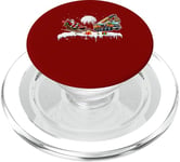 Santa Reindeer Crane Truck Christmas Driver Team Lover Kids PopSockets PopGrip for MagSafe