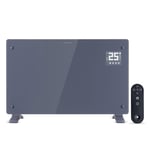 Devola Wifi Enabled Smart Electric Glass Panel Heater 2000G | Wall Mounted Radiator & Free Standing Low Energy Heater, Works With Alexa | Lot 20 complaint, DVPW2000G (2000, Watts)