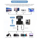 HDMI female to VGA male converter with audio computer projector hdmi to vga adap