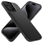 Spigen Liquid Air Case Compatible with iPhone 15 Pro Max - Matte Black