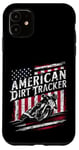 Coque pour iPhone 11 Flat Track American Dirt Tracker Racer Design