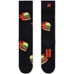 Happy socks Strumpor 3P Flaming Burger Sock Svart Mönster bomull Strl 41/46