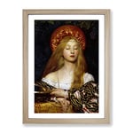 Vanity By Frank Cowper Cadogan Classic Painting Framed Wall Art Print, Ready to Hang Picture for Living Room Bedroom Home Office Décor, Oak A2 (64 x 46 cm)