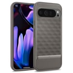 Caseology Parallax for Google Pixel 9 Pro XL Case, [Military Grade Drop Protection] Ergonomic 3D Hexa Cube Case Cover for Google Pixel 9 Pro XL - Ash Grey