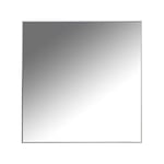 DRW Miroir Mural carré en Bois MDF Blanc Mat 80 x 4 x 80 cm