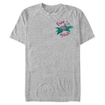 Disney Pocahontas-Meeko Free Spirit Organic Short Sleeve T-Shirt, Melange Grey, XL