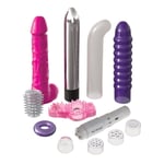 PipeDream Sex Toy Wet And Wild Kit With Vibrator And Cock Ring Vibe And Sleeves