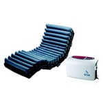 Levitas Kit matelas anti-escarres Domus 4 2 voies 4 étages avec compresseur Bleu