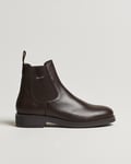 GANT Prepdale Leather Chelsea Boot Dark Brown