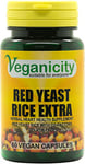 Veganicity Red Yeast Rice Extra : Cholesterol & Heart Health Plant Supplement : 60 Capsules