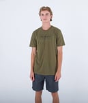 Hurley Men's Evd Death in Paradise T-Shirt, Olive, M