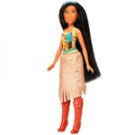 Disney Princess Royal Shimmer Pocahontas Doll, Fashion Doll with Skirt and Accessories, Toy for Kids Ages 3 and Up