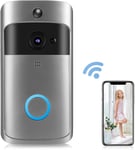 Caméra de Sonnette Vidéo sans Fil WiFi,Caméra de Sonnette Grand Angle 1080p,Audio Bidirectionnel,Système D'accès Interphone Vidéo Intelligent WiFi 2.4G