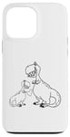 iPhone 13 Pro Max Green baby and mom dinosaur family Tyrannosaurus rex Case