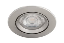 Philips Funksjonell Innfelt Spot, Innsunket Spotlight, Ikke-Utskiftbare Pærer, Led, 2700 K, 350 Lm, Nickel