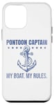 Coque pour iPhone 12 mini Ponton Captain My Boat My Rules Drôle de propriétaires de voiliers