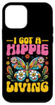 Coque pour iPhone 12 mini Guitare Hippie Meditation Freedom Wreaths