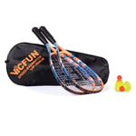 VICFUN Set Speed-Badminton 100 Junior Mixte-Adulte, Bleu/Orange