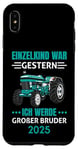 Coque pour iPhone XS Max Einzelkind War Gestern Ich Werde Großer Bruder 2025 Tracteur