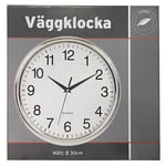 Väggklocka Silver 30 cm