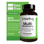 Fourfive Multi Mushroom Complex 60 Capsules rrp £24.99 Reishi Lion's Mane Chaga