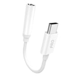 Dudao Adapter Dudao L16CPro USB-C to Jack 0,1m (white)