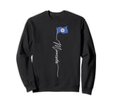 Minnesota State Flag, Minnesota Patriotic Signature Flag Sweatshirt