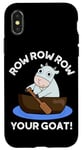 iPhone X/XS Row Row Row Your Goat Funny Animal Pun Case