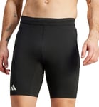 adidas Adizero Essentials Mens Short Tights Black Running Fitted Sports Shorts