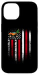 iPhone 14 Merry Christmas USA American Flag Patriotic Monster Truck Case