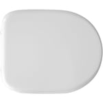 Dianhydro - Abattant wc blanc pour wc rak Compact 43,5 x 36 cm Abattant wc distance des charnie'res 16 cm avec abattant en fonte de bois Bianco